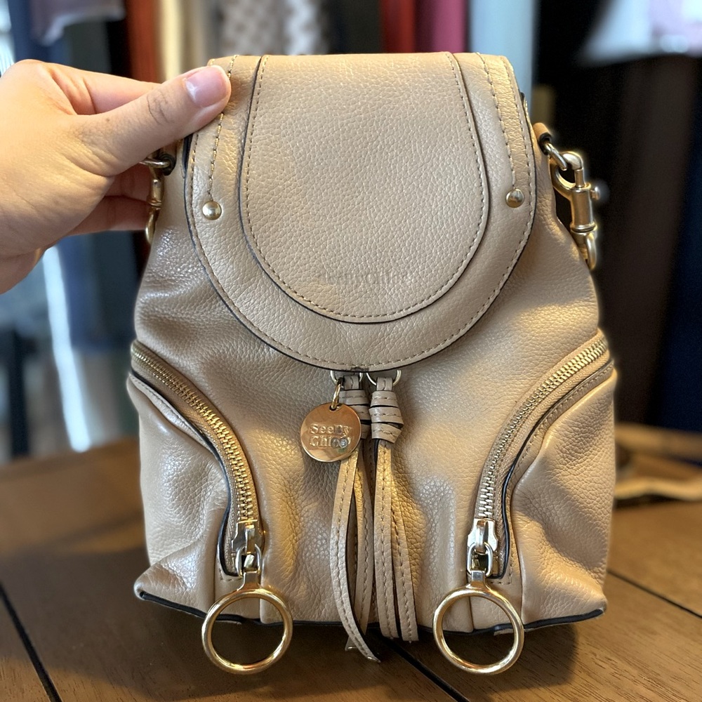 See by Chloe Grained Leather Mini Backpack